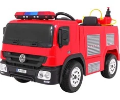 Ramiz Nuotolinio valdymo gaisrinės mašina su 12V baterija, 3 greičiai, vaikams nuo 3 metų, raudona