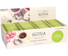VEERTEA PREMIUM 100 kopert Žalias TEA WITH FRUITS 1,5g
