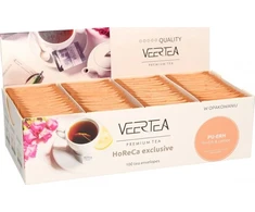 VEERTEA PREMIUM raudonoji Pu-erh arbata su citrina, 100 pakelių