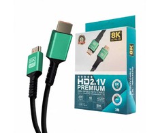 VEGA ECOBOX HDMI-HDMI kabelis 3M, V2.1 8K aukštos kokybės naujas standartas