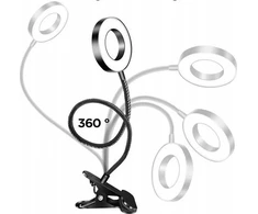 Vega ECOBOX stalinė lempa LED LAMP + UNIVERSALUS HOLDER RING SELFIE LAMP 12W>