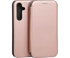 Beline Book Magnetic Samsung Galaxy S24 FE dėklas telefonui rožinio aukso spalvos