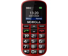 „Vega Mobiola MB200“ dviejų SIM kortelių raudonas mobilusis telefonas