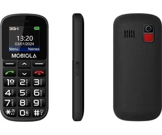 „Vega Mobiola MB200“ dviejų SIM kortelių juodas mobilusis telefonas
