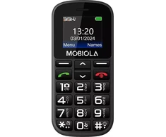 „Vega Mobiola MB200“ dviejų SIM kortelių juodas mobilusis telefonas