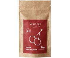 Vegan Tea juodųjų vyšnių ir gervuogių arbata - papildymo pakuotė 80 g