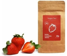 Vegan Tea Braškių ir rabarbarų vaisių arbata - 80 g papildymo pakuotė