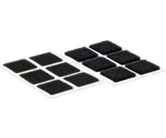 Velcro kwadraty samoprzylepne rzep 25 mm x 25 mm x 24 zestawy juoda