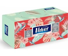 Kosmetinės servetėlės Pastel Velvet 3-sluoksnės/120vnt.