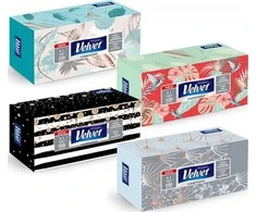 Kosmetinės servetėlės Pastel Velvet 3-sluoksnės/120vnt.
