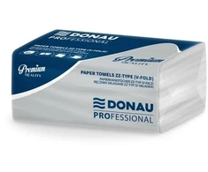 DONAU PROFESSIONAL Popierinis rankšluostis ZZ celiuliozinis DONAU PROFESSIONAL, 2 sluoksnių, 3000 lapelių, 20 vnt., baltas (44451119-14)