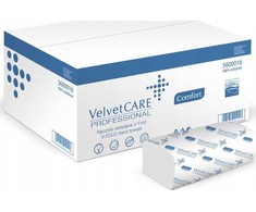 Velvet Sulankstomi rankšluosčiai Care V-Fold 2 sluoksnių celiuliozė balti (20x150)