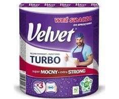 Velvet VELVET TURBO 3 sluoksnių rankšluostis 300 lakštų