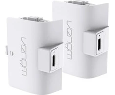 VENOM baterijos Xbox serijai / Xbox One valdikliams balta (2x1100mAh) + 3 metrų laidas