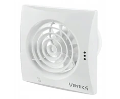Ventika Ašinis ventiliatorius Ø100 230V 7.5W 97m3/h 25dB rutuliniai guoliai balti su virvelės jungikliu ECHO D100QWS