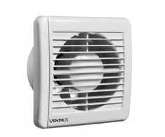 Ventika Ašinis ventiliatorius Ø 100 230V 5.5W 84m3/h 25dB rutuliniai guoliai su higrostatu ir laikmačiu, baltas SOLID SILENT D100SRH