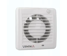 Ventika Ašinis ventiliatorius Ø 100 230V 5.5W 84m3/h 25dB rutuliniai guoliai su judesio jutikliu baltas SOLID SILENT D100SRCR