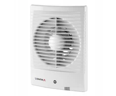 Ventika Ašinis ventiliatorius Ø100 230V 14W 98m3/h 34dB su virvelės jungikliu, baltas FORTE D100M3WS