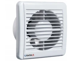 Ventika Ašinis ventiliatorius fi 100 230V 5.5W 84m3/h 25dB rutuliniai guoliai su laikmačiu, baltas SOLID SILENT D100SRWC