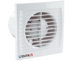 Ventika Ašinis ventiliatorius fi 150 230V 24W 292m3 38dB su laikrodžiu ir drėgmėmatiku SUBTIL D150SH