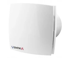 Ventika Ištraukiamasis ventiliatorius 100 mm 230V 14W 88 m3 33 dB su laikmačiu, baltas MODERN CF616