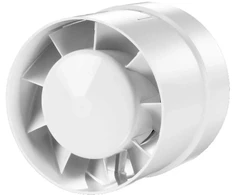Ventika Kanalinis ventiliatorius 150 mm 230 V 24 W 298 m3/h 40 dB standartinis INTRO D150K