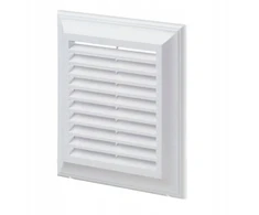 Ventika Vėdinimo grotelės 180x250mm su tinkleliu be flanšo baltos spalvos EL250AU