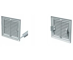 Ventika Vėdinimo grotelės MWR 300X300mm su tinkleliu ir tvirtinimo laikikliais baltos spalvos MWR300X300