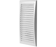 Ventika Vėdinimo grotelės su tinkleliu 142x298mm balta MW128