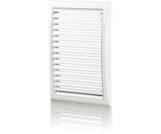 Ventika Vėdinimo grotelės su tinkleliu 142x298mm balta MW128