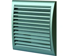 Ventika Vėdinimo grotelės su tinkleliu 154x150mm satinas MW103SAT