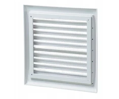Ventika Vėdinimo grotelės su tinkleliu 193x188mm balta MW123
