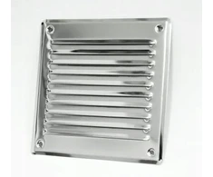 Ventika Vėdinimo apsauga su tinkleliu 165x230mm metalinė chromuota WX909CHR