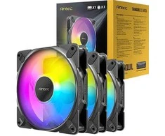 Ventiliatorius Antec Tranquil 120mm PWM ARGB juodas (3 vnt. su valdikliu)