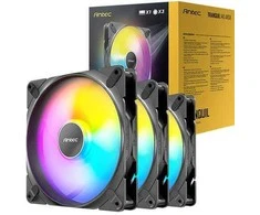 Ventiliatorius Antec Tranquil 140mm PWM ARGB juodas (3vnt. su valdikliu)