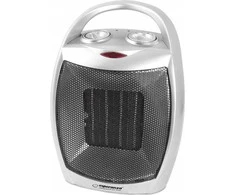 ESPERANZA Heater fan electric nza EHH006 1500W 3 heating levels juodos spalvos sidabrinis