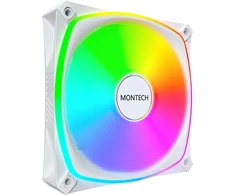 „Montech AX120 PRO PWM“ ventiliatorius, ARGB®, 3 vnt. pakuotė, 120 mm, baltas