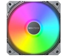 Ventiliatorius Montech E28 ARGB PWM juodas 120 mm ventiliatorius
