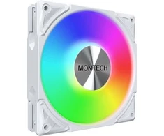 Ventiliatorius Montech Metal Pro 12 ARGB PWM baltas 120 mm ventiliatorius