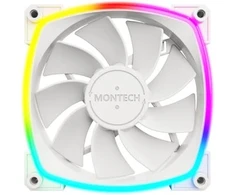 Ventiliatorius Montech RX120 ARGB PWM atvirkštinio balto 120 mm ventiliatorių komplektas (3 vnt.)