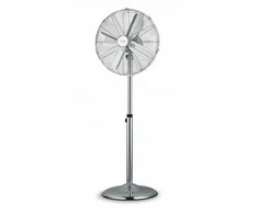 Orava SF-200 X metalinis stovas ventiliatorius, 3 greičio nustatymai, automatinis sukimasis, sidabrinis