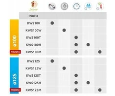 Ventiliatorius Silent System + ventiliatoriaus korpusas Awenta KWS125CZ juodas