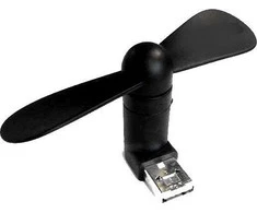 Iso Trade Juodas mikro usb ventiliatorius