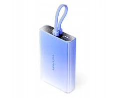 Vention 10000mAh power bank with LED ekranas, USB-C + Lightning + USB-A, 22.5W (mėlynas)