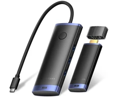 AV signalo perdavimo sistema Vention Belaidis HDMI 4K 30Hz siųstuvas + USB 3.2 + PD Power Supply juodas (TPVBB)