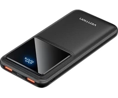 Vention Nešiojamas įkroviklis, , FHKB0, 10000mAh, Micro-USB, USB-C, 2xUSB-A, 22.5W (juodas)