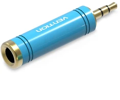 Adapteris AV Vention VAB-S04-L przejściówka do kabli 3.5mm 6.5mm Mėlyna