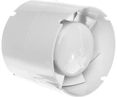Vents kanalas ventiliatorius fi 100 230V 14W 107m3 / h 36d B mišrus srautas su laikmačiu balta 100VKO1T