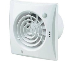 Vents Ašinis ventiliatorius fi 100 230V 7.5W 97m3 / h 25d B su laikmačiu ir judesio jutiklis (100QUIETTP)