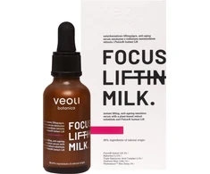 Veoli Botanica „Focus Lifting Milk“ – momentinio pakėlimo ir senėjimą stabdantis emulsinis serumas su augaliniu retinolio pakaitalu ir „Fision® Instant Lift“ 30 ml.